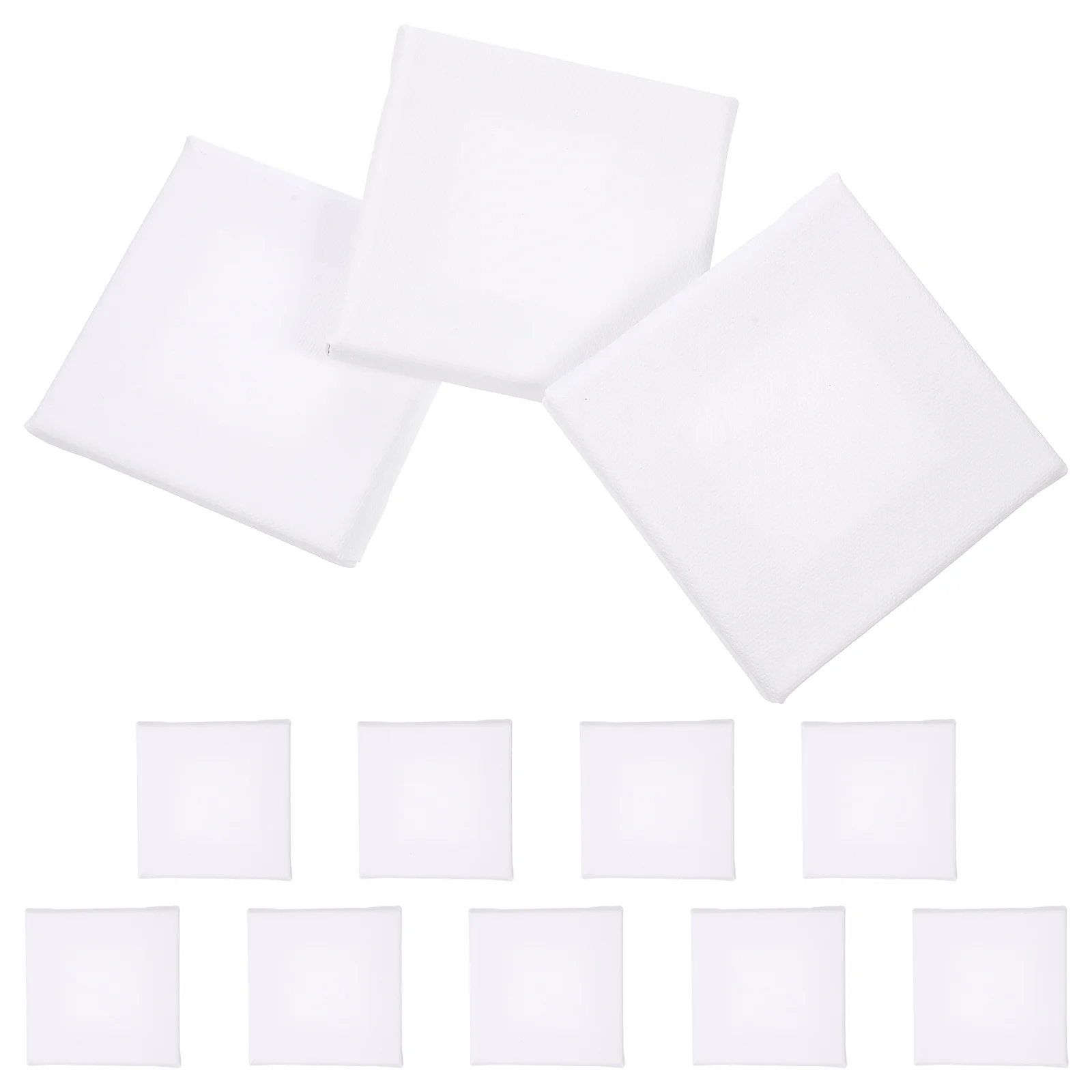 

12 Pcs Household Mini Canvas Frame Paint White Cotton Practical Painting Frames