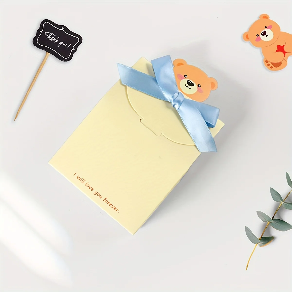 10PCS Cartoon Bear Foldable Square Gift Boxes, Durable and Stylish Paper Packaging for ... - SKU FSGB1109 - UGI Packaging