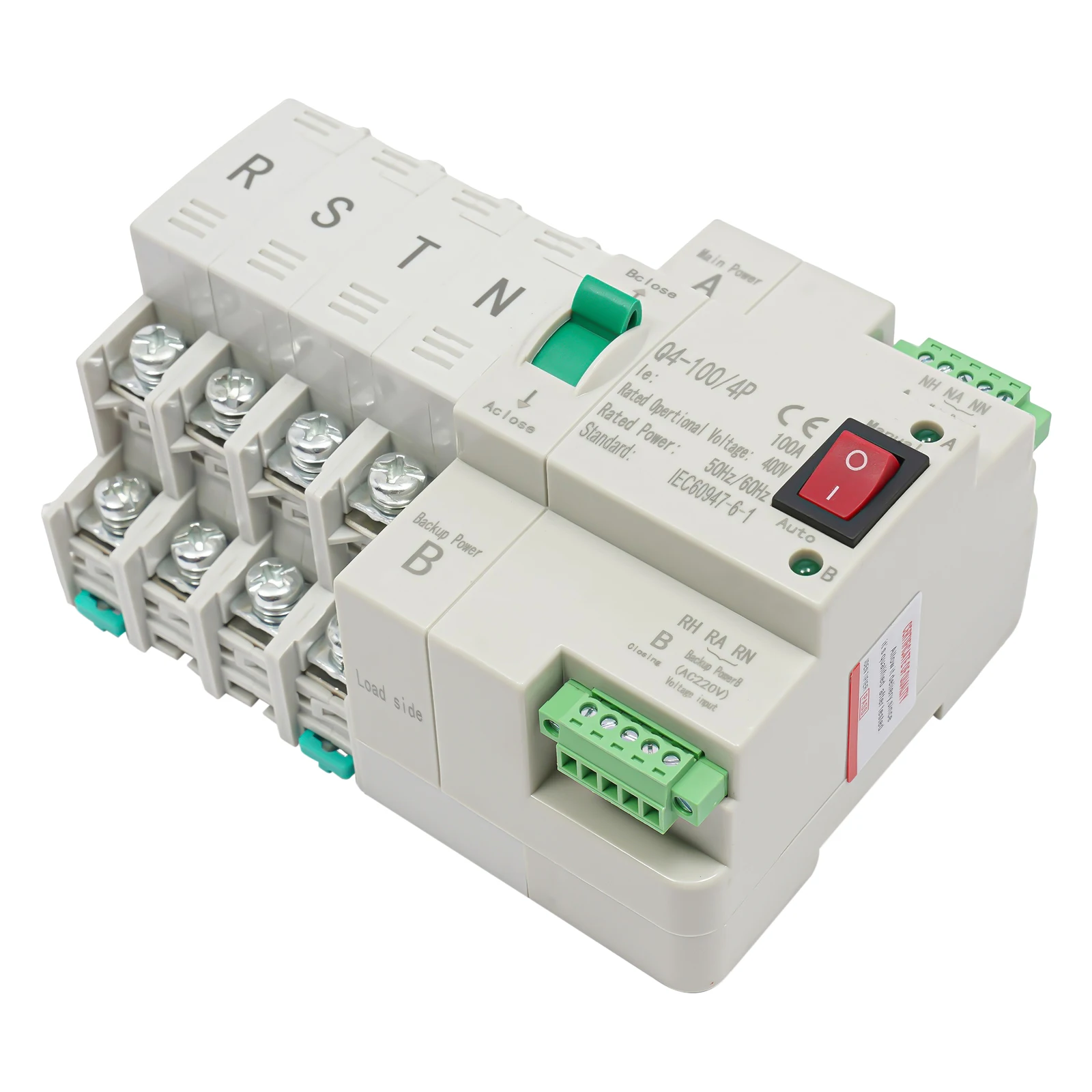 100A 4P automatischer Schalter, Dual Power Mini Generator automatischer Transferschalter Umschalter – Detail 9