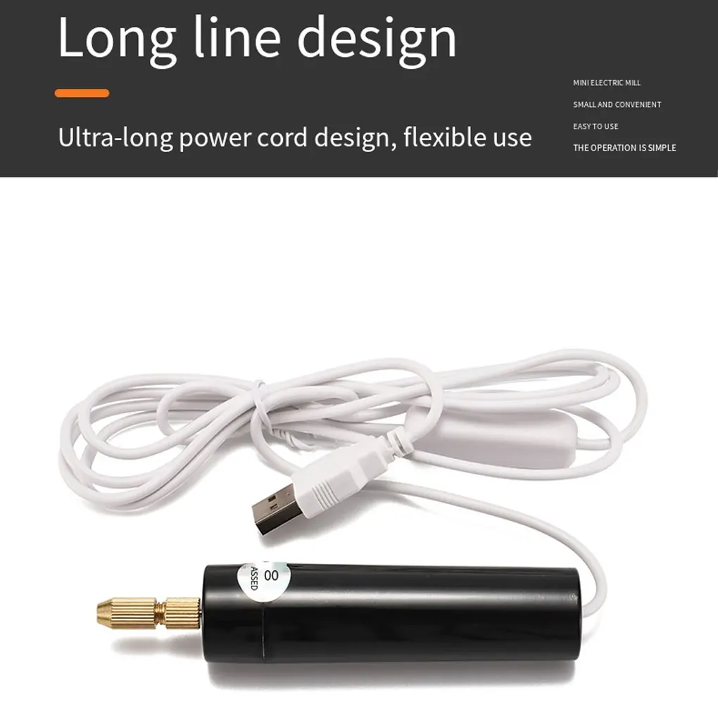 Electric USB Mini Drill 5 Pieces Set USB Drill Rotary Tools Engraver Pen Drilling Jewelry Tools With Drill Bits Power Tools