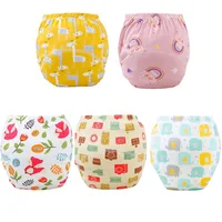 Baby Reusable Washable Diapers Ecological Potty Training Pants Waterproof Cotton Cleanliness Cloth Diaper Baby Nappy Underwear 6
