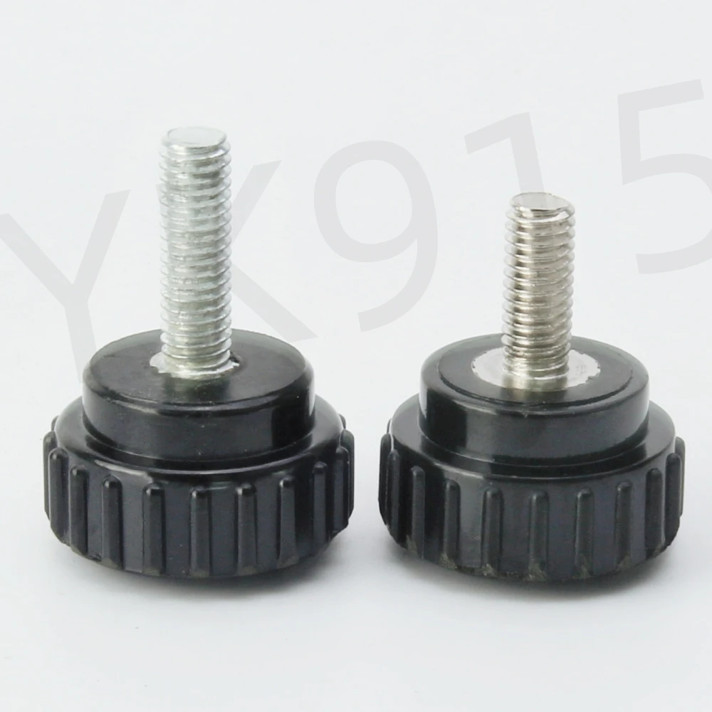 

YK915 Bakelite Outer Thread Straight Stripe Handle Safe Electroplating Knob Adjustable Machine Tool Accessory