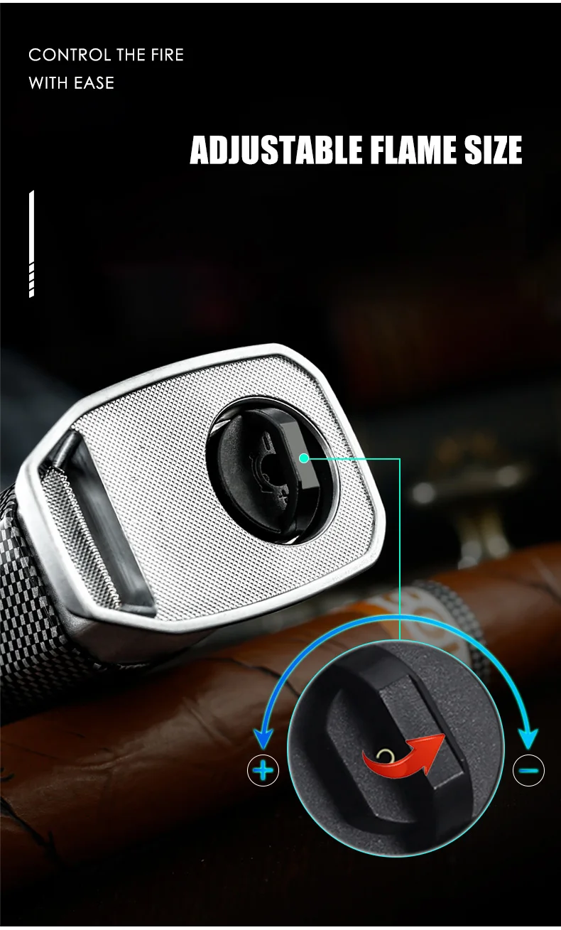 compact metal torch lighter body