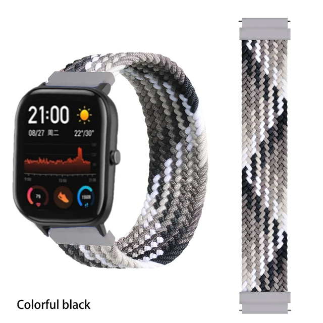 Braided Solo Loop Watch Strap Bracelet - Available in 20mm or 22mm