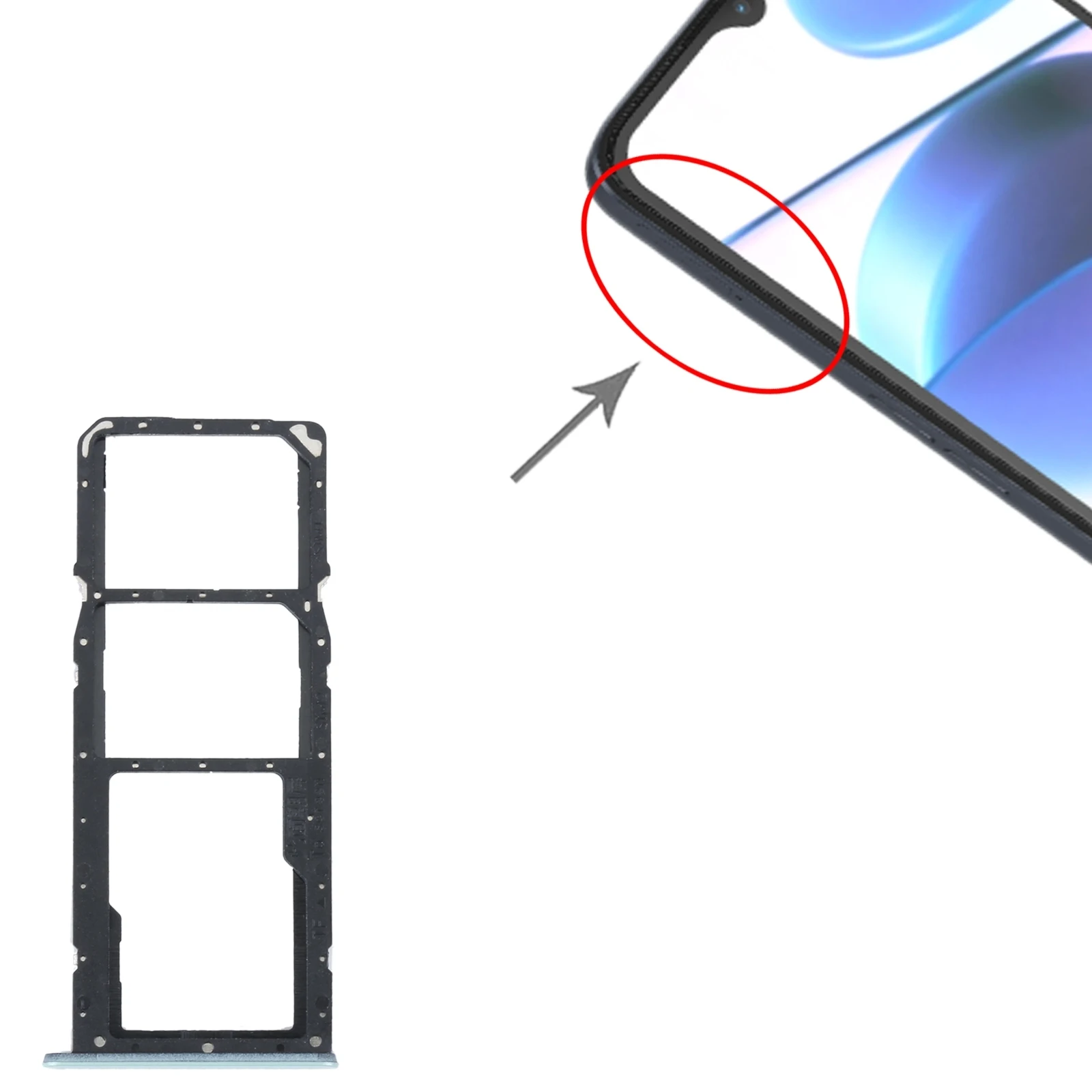 

Лоток для SIM-карты Realme C35 + лоток для SIM-карты + фотография