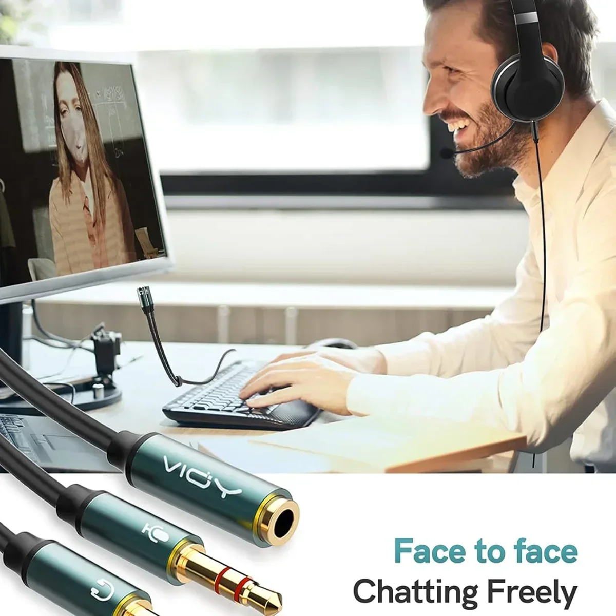 Splitter Audio Jack 3.5mm per Cuffie e Microfono - Accessori Audio/Video