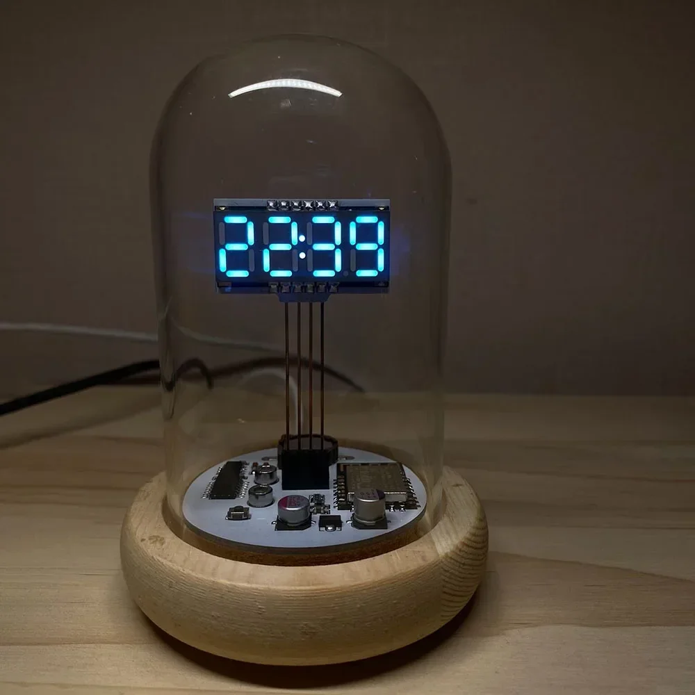 Creative Drug Store × VERDY CLOCK Retro Glow Tube Clock Cyberpunk Desktop Creative Clock