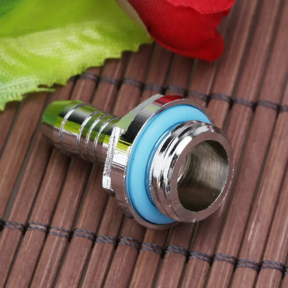 6pcs Barb-Fitting PC Water Cooling Two-Touch Fitting G1/4 Thread Barb Tube Hose Connector for Tube Diameter 6mm /7.2mm/9 mm/11mm