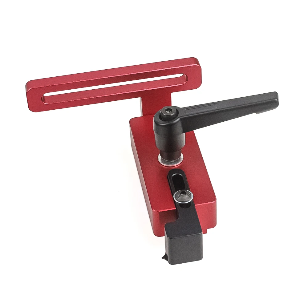 Woodworking T track limiter miter fence connector aluminium alloy miter track stop block saw table sliding bracket chute limiter