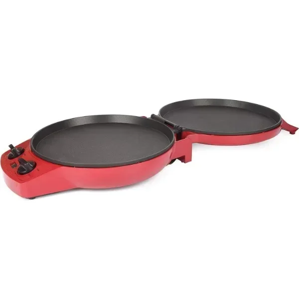 NEW Courant Pizza Maker, 12 Inch Pizza Cooker and Calzone Maker, with Timer &Temperatures control, 1440 Watts Oven convert