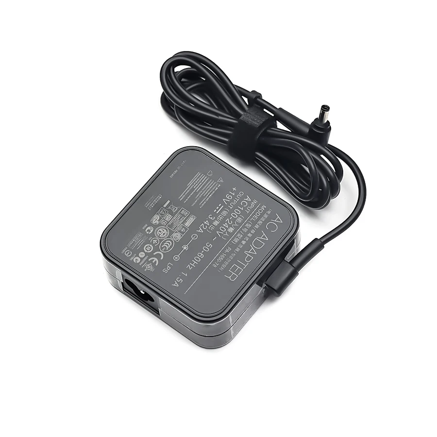노트북 충전기 어댑터, ASUS X755J UX481 UX481FL UX480 UX480FD P553UJ PU301LA 젠북 UX21 UX31A U38N, 19V, 3.42A, 65W, 4.5x3.0mm