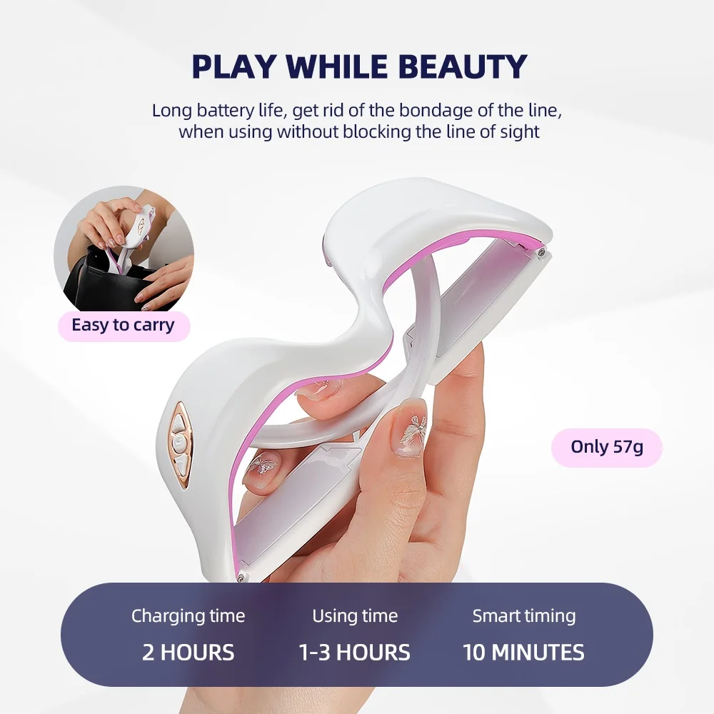 EMS Pulse Vibration Under-Eye Massager Heated Relieves Eye Fatigue Eyes Massage Glasses Dark Circle Eye Bags Eye Fat Remover 6