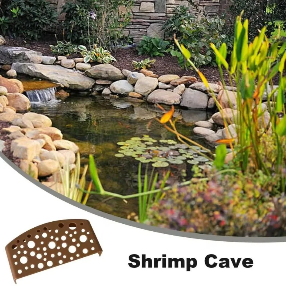 Fish Tank Ornaments Fish Tank Decorations Aquarium Ornaments Mini Landscape Ornaments Plastic Aquarium Shelter House Fish Tank Decoration Small Aquaculture Shrimp Cave Pet Supplies Shrimp Breeding Protector