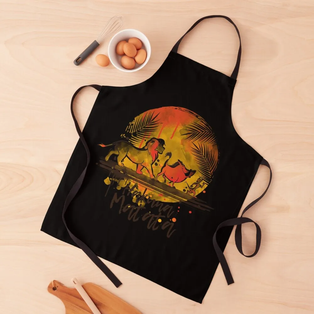 

No worries watercolor Apron cute kitchen