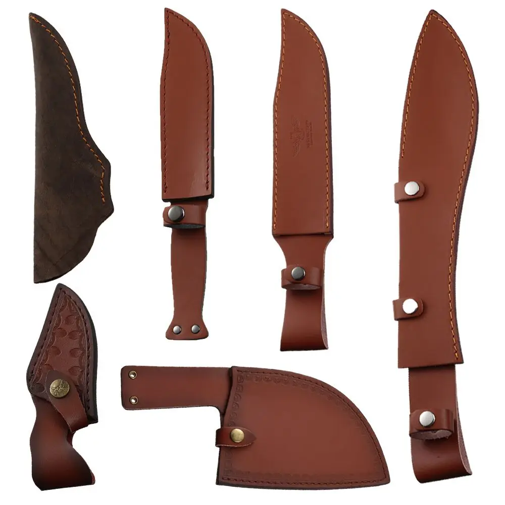 

Leather Sheath Holder Outdoor Equipment Pocket Hunt Flashlight Case Belt Loop Case Fold Knife Tool Camp Outdoor Carry