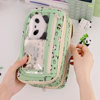 9-Layer Pencil Bag Creative Capybara/Panda Pen Bag Large Capacity Pencil Case Dirt-proof Stationery Organizer School Office 2