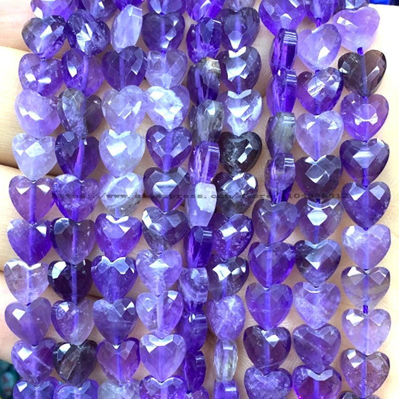 Faceted Love Heart 8MM Agate Rhodochrosite Quartz Natural Stone Loose Space Beads for Jewelry Making Diy Bracelet Accessories 2
