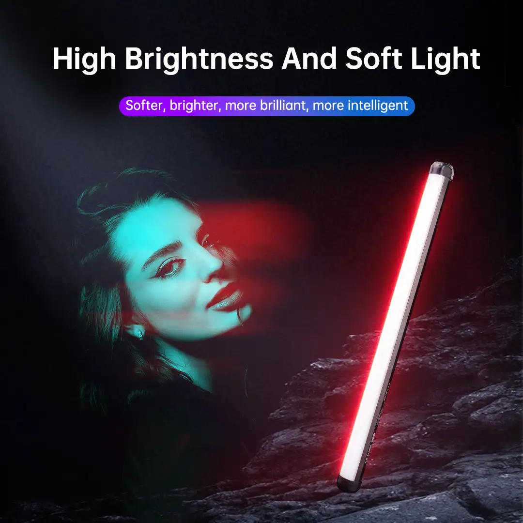 K60 RGB LED Stick Light 20W Handheld Tube Wand Stick 2500K-8500K Photography Lig
