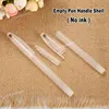 10/20/30/50/100Pcs Set No Ink Empty Transparent Gel Pen Handle Shell For Office School Writing Stationery Accessories Supplies 2