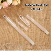 10/20/30/50/100Pcs Set No Ink Empty Transparent Gel Pen Handle Shell For Office School Writing Stationery Accessories Supplies 2