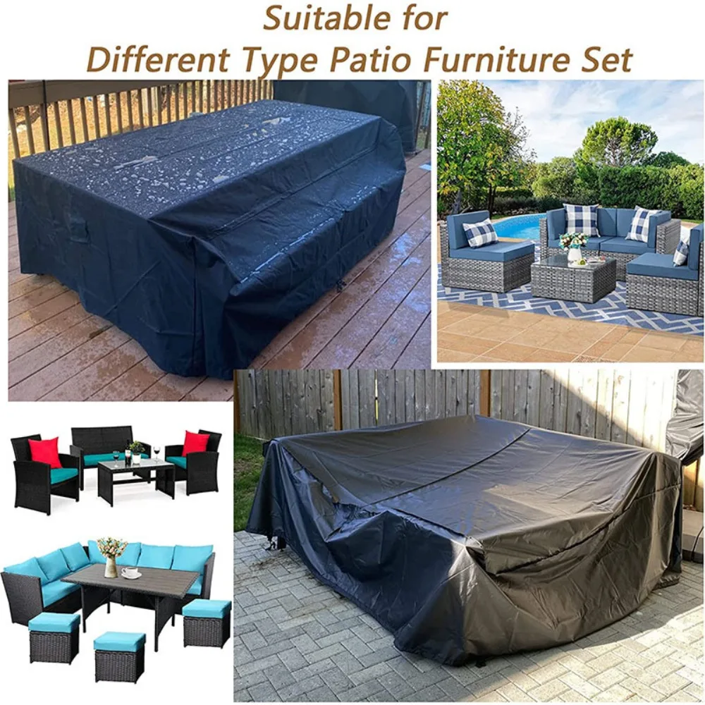 Premium Outdoor Furniture Cover Set - Full Size, Waterproof & UV Resistant