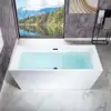 67" Oil-Rubbed Bronze Bathtub Non-Slip Design High Quality Acrylic Construction Chic Style Easy Clean & Maintenance Durable 4
