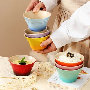 300ml Rainbow Ceramic Bowl (4.5-Inch) 1