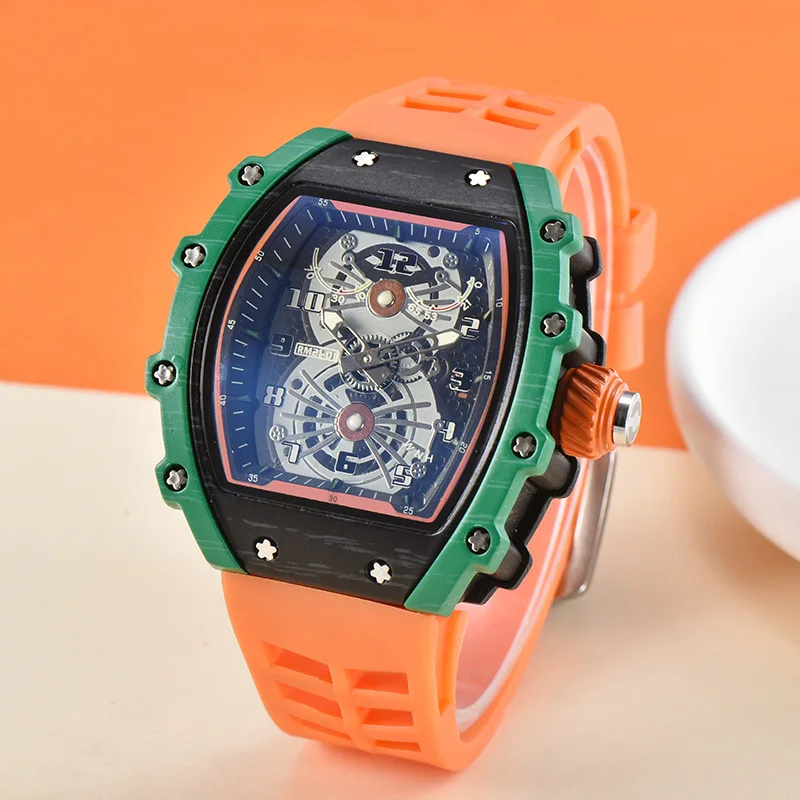 

Новые Индивидуальные Модные мужские кварцевые часы в форме Luneau мужские часы полностью автоматические немеханические силиконовые часы