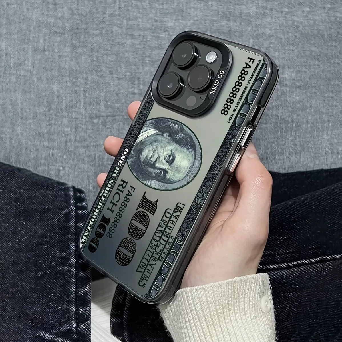 Matte Phone Case with US Dollar Bill Design