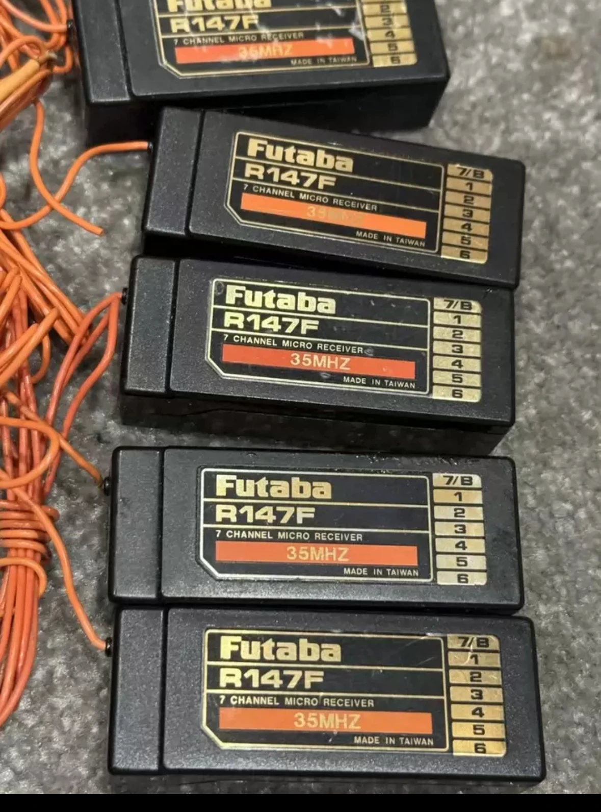 FUTABA R147F 7-CHANNEL RC RECEIVER 35 MHZ FM PPM SINGLE