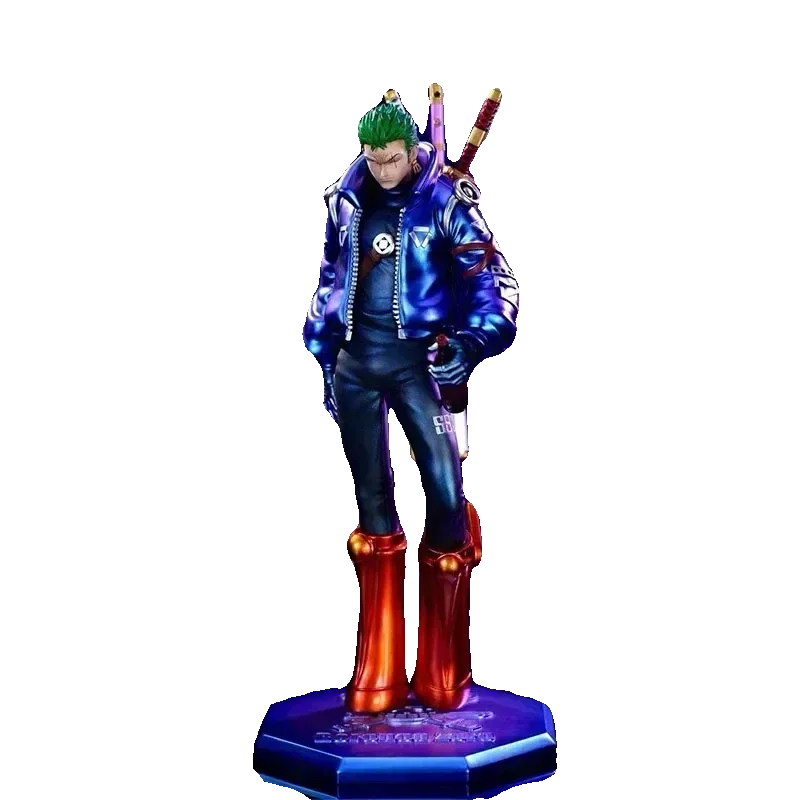 26cm Anime One Piece Figures Roronoa Zoro Action Figurine Cyberpunk Zoro Figure Pvc Model Doll Collectible Decoration Toys Gifts
