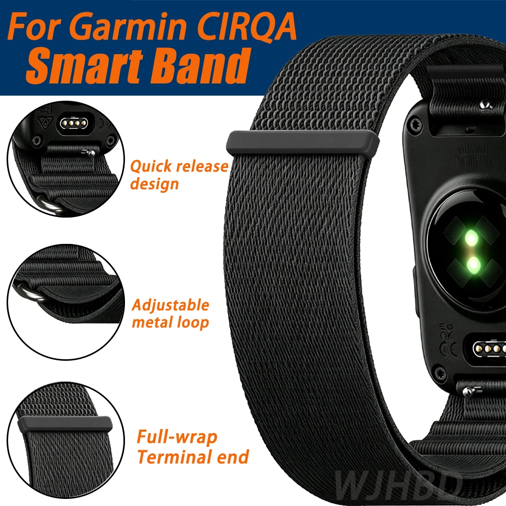 Sport Nylon Braided Velcro Loop Watch Strap Bracelet
