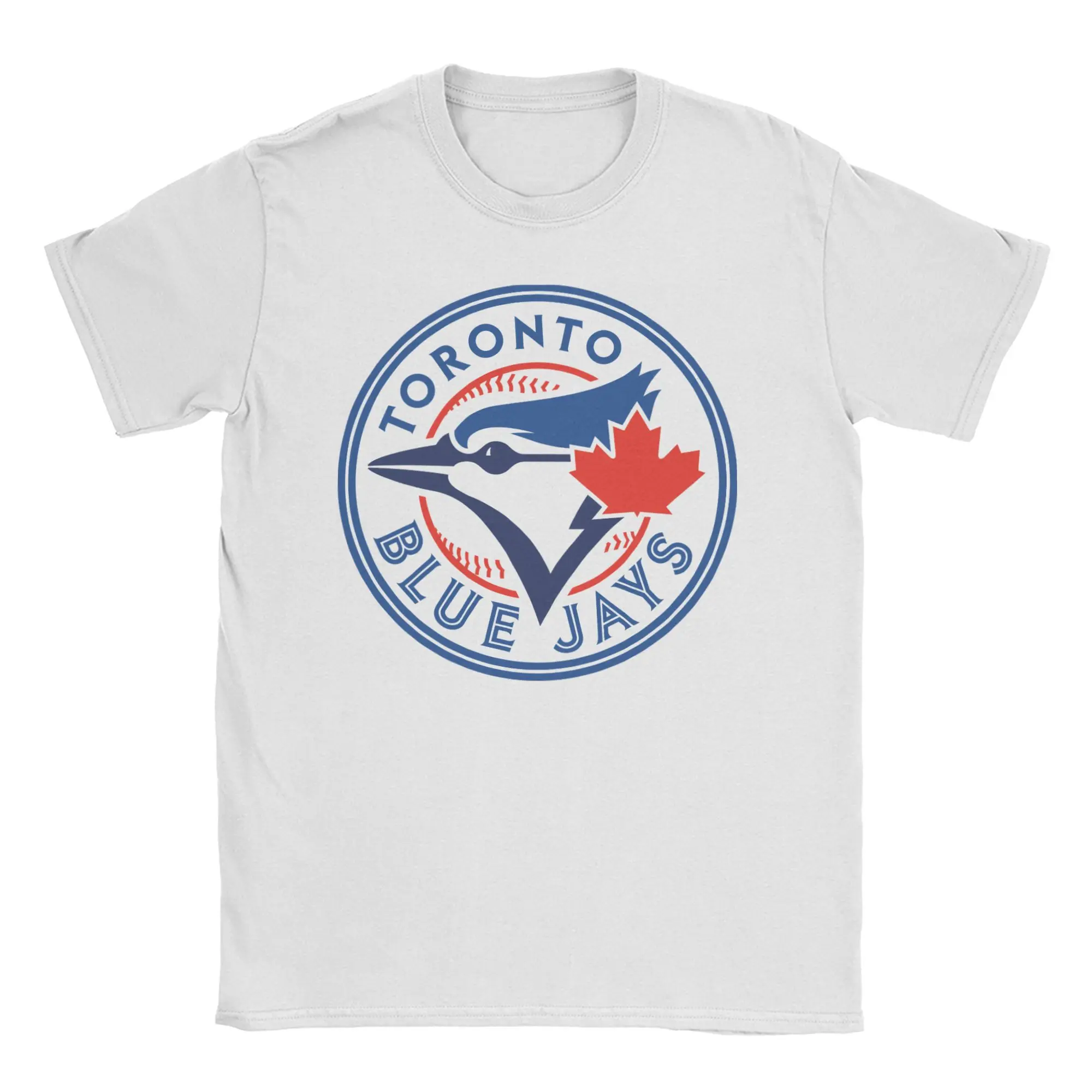 Toronto Blue Bird Pure Cotton Unisex Baseball Tee - Round Neck, Short Sleeve, Plus Size