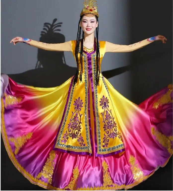 

Ethnic Dance Xinjiang Uyghur Dance Performance Dress Female Hat Headwear