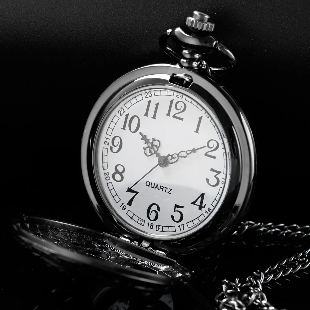 Pocket Watch Quartz Vintage Dark Monster Octopus Hollow Steampunk FOB Chain Watch Pendant Necklace Men Children Gift