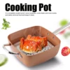 4-Piece Frying Pan Set, 4Pcs/Set Stainless Steel Non‑Stick Frying Pan Multifunctional Saucepan Kitchen Supplies 1