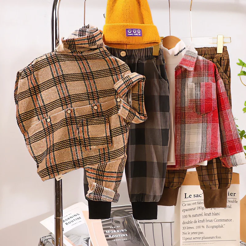Boys' Plaid Cotton Shirt 4