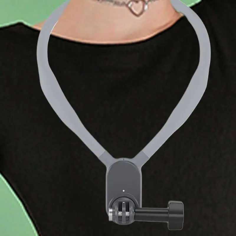 Phone Holder Around Neck Magnetic Silicone Neck Tripods Chest Mount Video Recording Cell Phone Neck Holder Chest Stand For