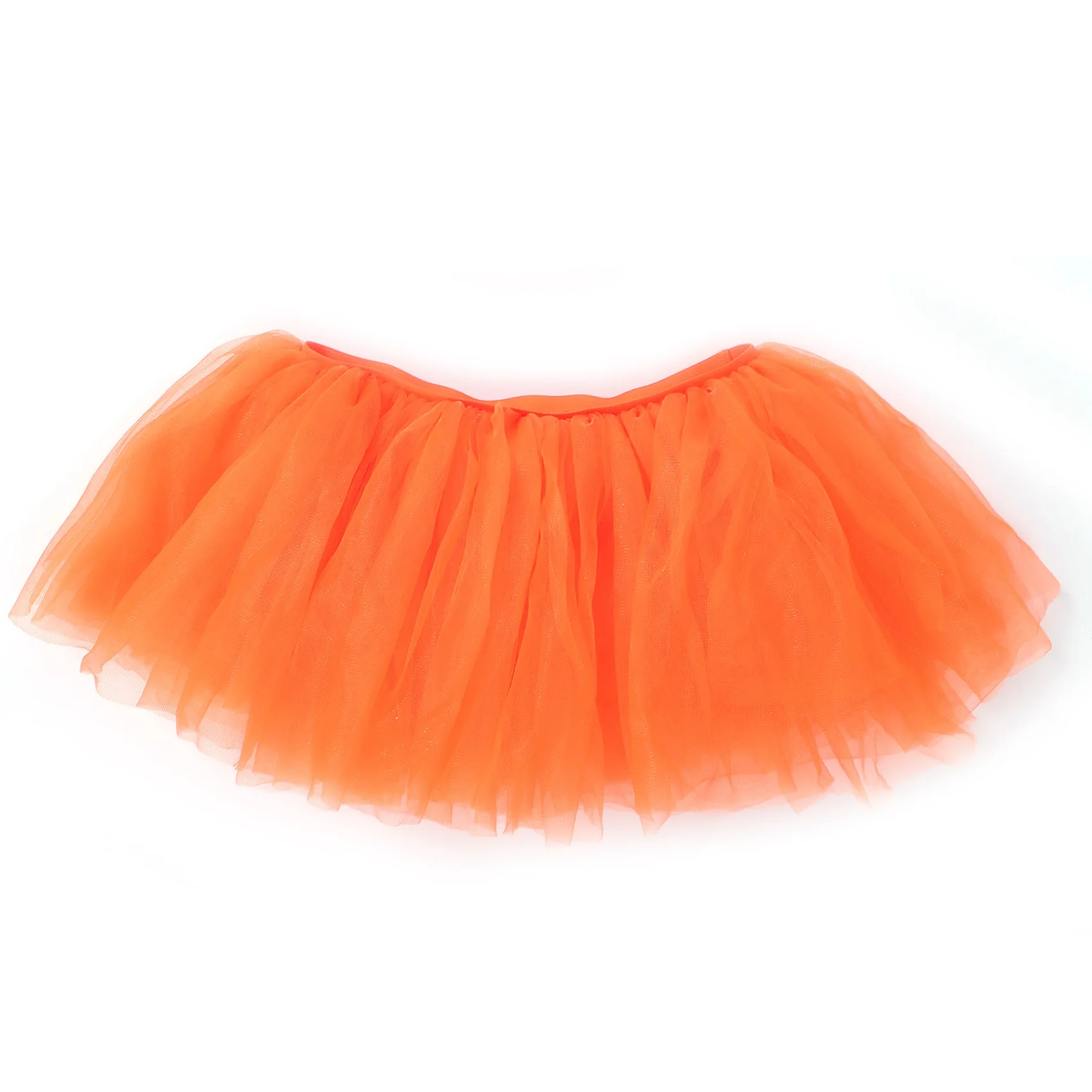 

Dance Tulle Tutu 5 Layered Tutu Prom Party Costume Tulle Tutu for Women and Girls,Orange