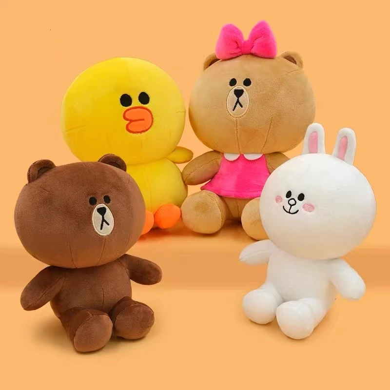 30Cm Kawaii Rilakkuma Couple Cartoon Character Plush Toy Soft Animal Cute Brown Bear Bunny Cony Stuffed Doll Birthday Nice Gift |