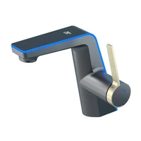 High-end Temperature Display Basin Faucet LED Light 2 Modes Sprayer Hot Cold Water Sink Mixer Wash Tap Single Hole For Bathroom 6