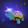 Child Electronic Pets Cartoon Cute Little Turtle Pull-wire Walking Toy With Light Music Small Animal Baby Learning Crawling Toys 4