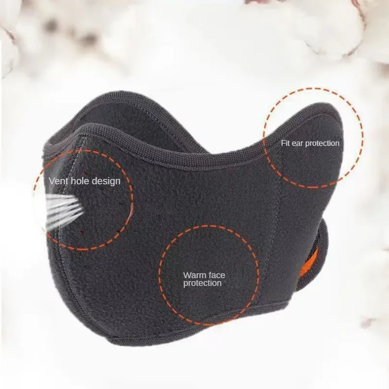 Bicycle Face Mask Outdoor Skiing And Cycling Thermal Windproof Ear Mask Motion Breathable Riding And Cold Proof Mask In_voghion.com