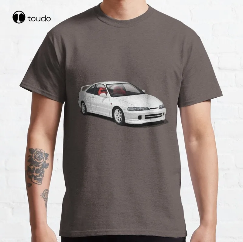 

Классическая хлопковая Футболка Jdm Integra Dc2 Dc5 Typer Vtec Jdm Civic Тип R Itr Integra Dc2, модная летняя футболка унисекс