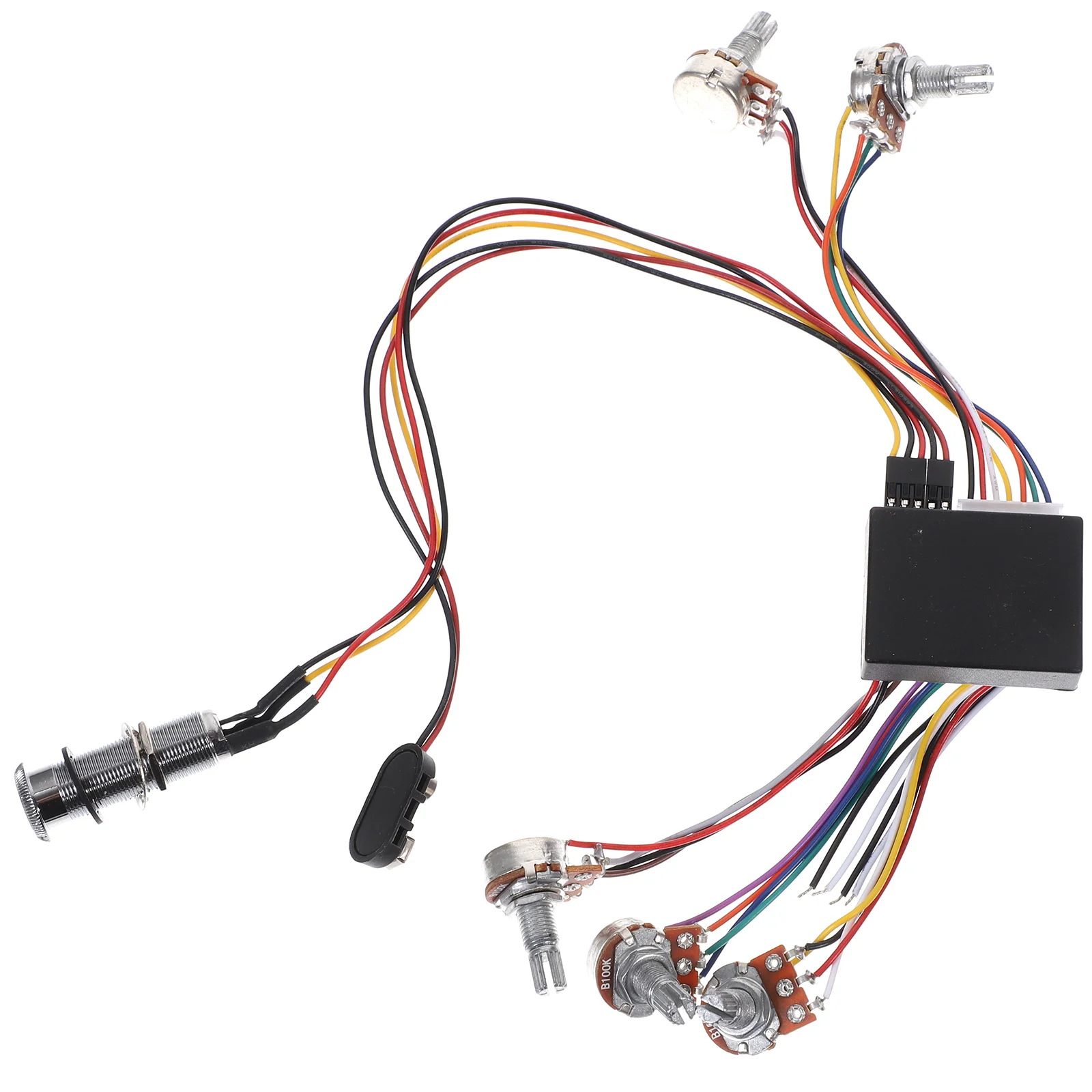 

3-Band Active EQ Preamp Circuit Wiring Harness Parts For Bass Guitar Electric Guitar Circuit Wiring Harness