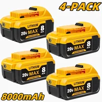 8.0Ah 20V Lithium-Ion Replacement Batteries for Dewalt Cordless Tools - Compatible with DCB200, DCB205, DCB206 & More - Image 2