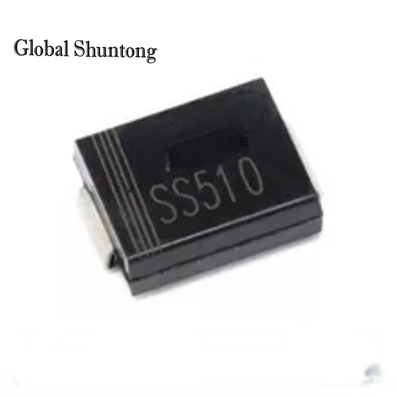 10pcs/lot Sr5100 Ss510 Smb 5a 100v Do-214ac Smb Ss510 Sb5100 Do-214aa ...