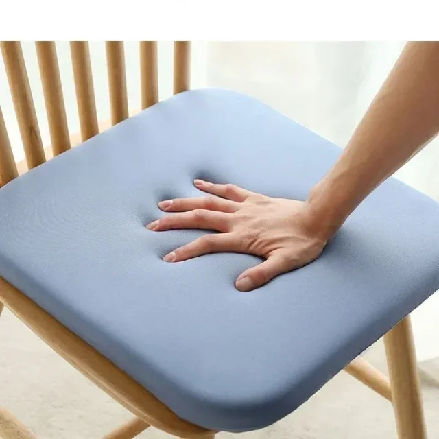 Coussin de siège en mousse épaisse de 4 cm – Coussin de chaise de bureau ultra doux |   Coussin de siège de voiture pour assise longue, soutien lombaire et soulagement de la douleur 4