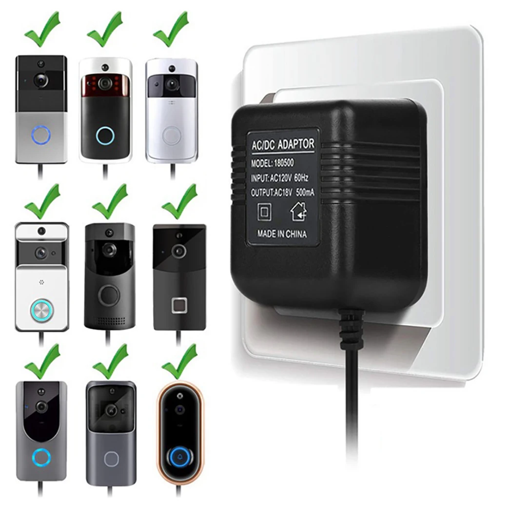 18v 500ma fonte de alimentacao carregador adaptador 01