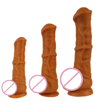 With Suction Cup Big Dick Skin Feeling Realistic Penis Sex Shop Sex Toys For Woman Silicone Huge Horse Dildo Female Masturbation 1